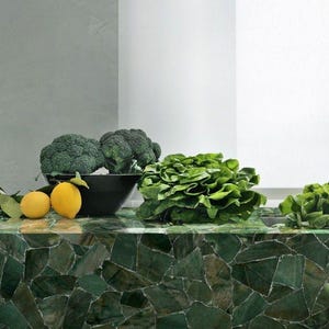 Handmade Aventurine Gemstone Tabletop: Stone Coffee Table, Home Decor