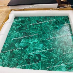 Malachite Tabletop | Dining Tabletop | Coffee Tabletop | Counter Tabletop (Customizable)
