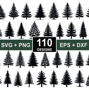Pine Tree svg Bundle, Tree Silhouette, Pine Tree Cut File, Pine Tree Cricut, Pine Tree svg, Tree svg Bundle, Forest Tree svg, Christmas Tree