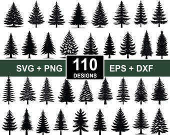 松の木の svg バンドル、木のシルエット、松の木のカット ファイル、松の木の Cricut、松の木の svg、木の svg バンドル、森の木の svg、クリスマス ツリー