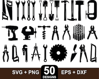 Tools svg Bundle, Workers Tool svg Bundle, Mechanic Tools svg, Tools Cricut, Tools Silhouette, Tools svg Cut File, Tools Clipart