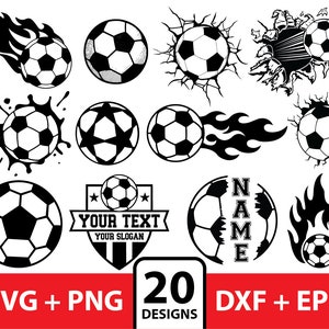 20 Soccer svg Bundle, Soccer Ball svg Bundle, Soccer svg, Soccer Ball Monogram svg, Sports Clipart, Soccer svg Bundle, Soccerball Silhouette