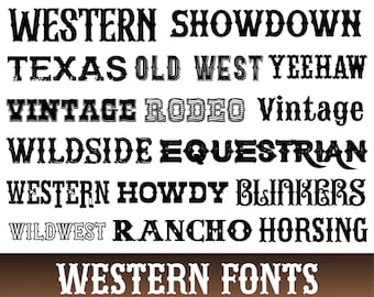 Wild West Font, Cowboy Style (TTF)