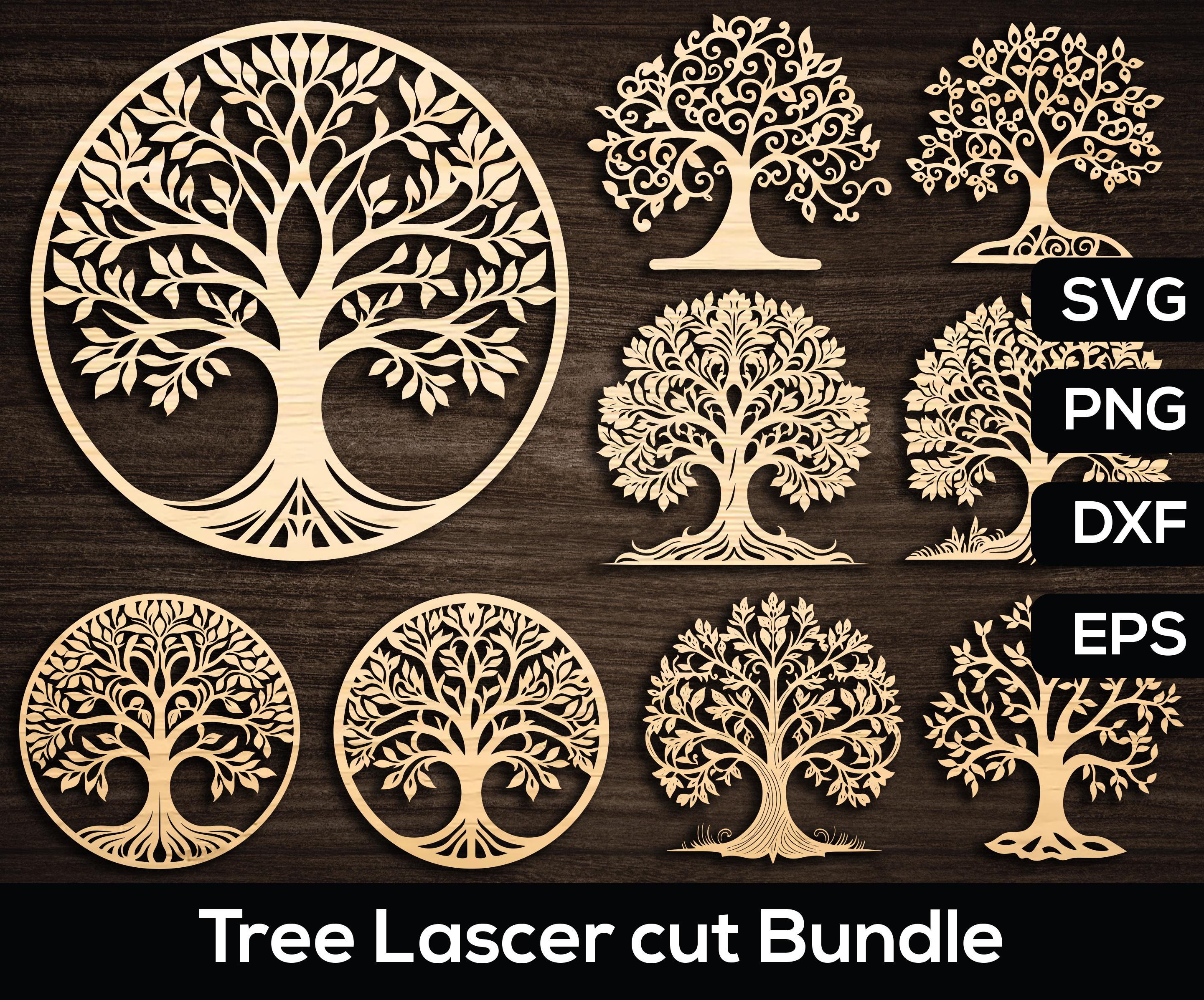 Tree of Life SVG Bundle, Tree of Life Laser Cut Files SVG, Family Tree ...