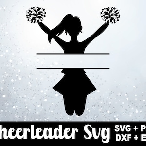 Cheerleader svg, Cricut Cheerleader, Cheerleader Silhouette, Cheerleader Cut File For Cricut And Silhouette, Digital Download