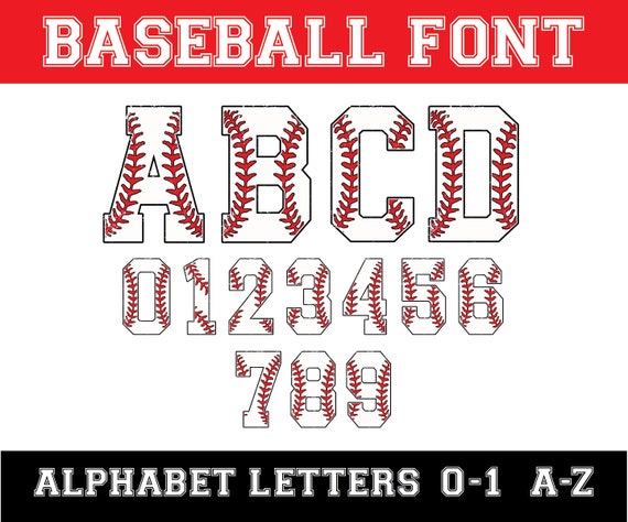 Baseball Font png, Distressed Baseball Alphabet png, Baseball team Alphabet png, Mom Baseball png, Varsity Letters, Digtal Download