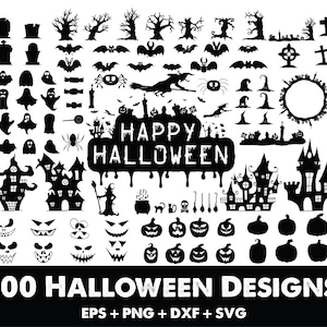 100 Halloween Bundle svg, Hand Drawn Halloween svg Bundle, Halloween svg Cut File, Halloween Clipart Bundle, Halloween svg Files For Cricut