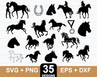 35 Horse svg Bundle, Horse Head svg, Horse svg, Horse Silhouette, Horse Cricut, Horse Vector, Cut File For Cricut, Digital Download