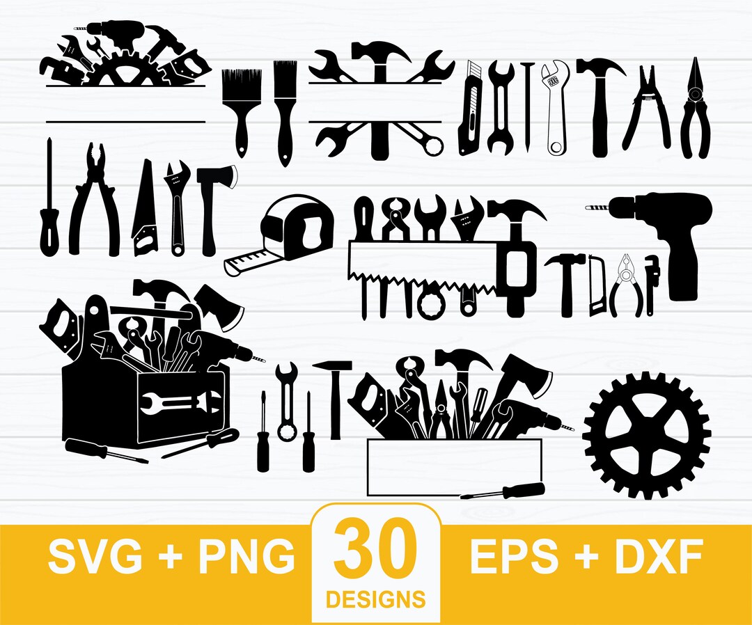 30 Mechanic Tool Svg Bundle, Mechanic Tool Split Monogram, Mechanic ...