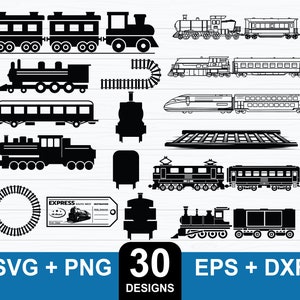 Train svg Bundle, Train svg, Locomotive svg, Model Train svg, Train Clipart, Train Silhouette, Train Vector, Train svg File For Crciut