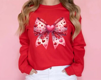 Heart Bow Coquette png, Valentine Design png, Valentines Day png, Valentine Bow Design png, Heart Love png, Love png, Bow Heart png