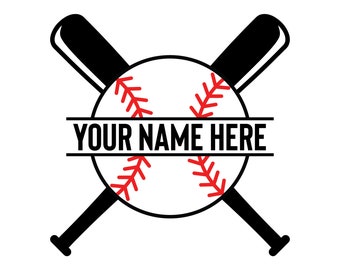 Baseball svg, Custom Baseball svg, Baseball Cut File For Cricut, Baseball Custom Name svg, Baseball Design svg, Softball svg, Monogram svg