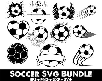 Soccer svg Bundle, Soccer Ball svg Bundle, Soccer svg, Soccer Ball Monogram svg, Sports Clipart, Soccer svg Bundle, Soccer ball Silhouette