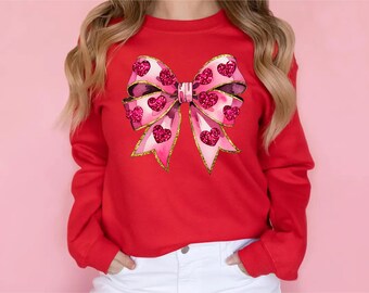 Heart Bow Coquette png, Valentine Design png, Valentines Day png, Valentine Bow Design png, Heart Love png, Love png, Bow Heart png