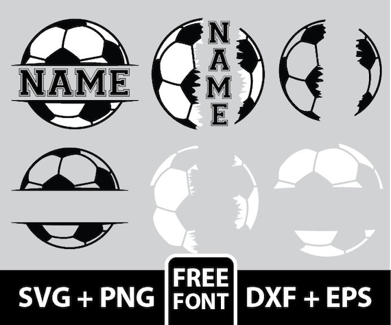 Soccer svg Bundle, Soccer Ball svg, Soccer Monogram svg, Sports Clipart, Soccer Split name, Soccer Silhouette, Soccer Cut File For Cricut