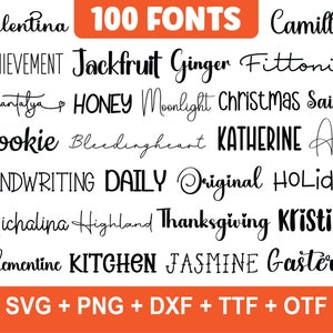 The Ultimate 100 Farmhouse Fonts Bundle, Cursive Font Bundle, Script Fonts, Canva Font, Procreate Fonts, Commercial Fonts, Calligraphy Font