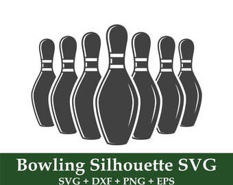Bowling svg, Bowling Pin Outline, Bowling Ball svg, Bowling Clipart, Bowling Silhouette, Bowling Cricut, Sports svg, Sports Clipart