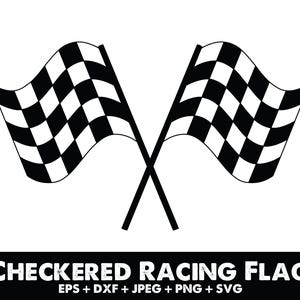 Racing Flag svg, Checkered Racing Flag svg, Racing Flag Silhouette, Vinyl Decal, Checkered Flag, Racing Cut File, Racing Flag Cricut