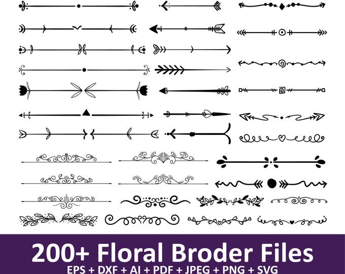 TEXT DIVIDERS SVG, Text Dividers for Cricut , Text Divider Clipart ...