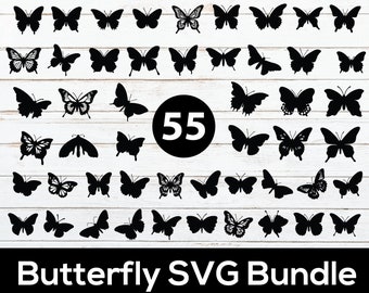 Butterfly Bundle svg, Butterfly Cut File For Cricut, Butterflies Bundle svg, Butterfly Silhouette svg, Bundle Of Butterfly, Digital Download