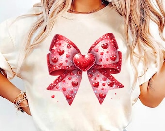 Heart Bow Coquette png, Valentine Design png, Valentines Day png, Valentine Bow Design png, Heart Love png, Love png, Bow Heart png
