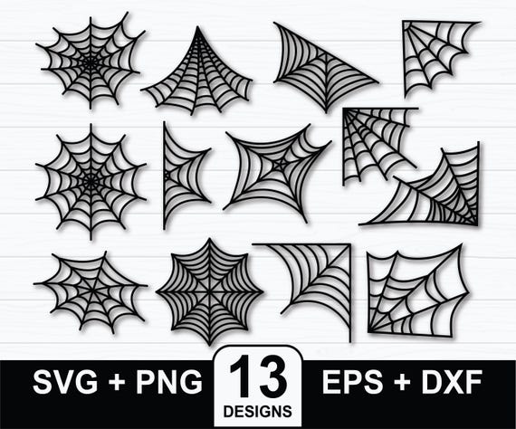 Spider Web svg Bundle, Scary Spider Web svg, Spider Web Silhouette, Spider Web Clipart, Spider Web Cricut, Halloween Spider Web svg