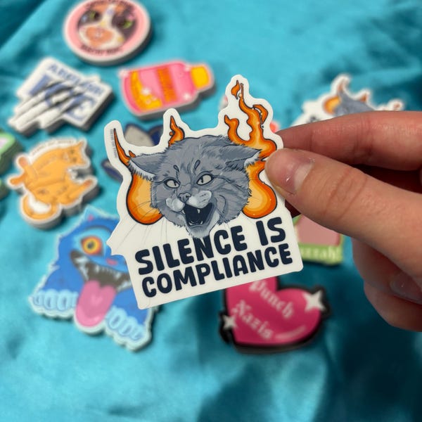 Silence is Compliance 2.5" Vinyl Sticker