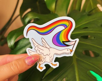 Pride Goose 3" Vinyl Sticker