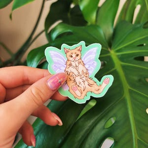 Fairy Cat 2.5&quot; Vinyl Sticker