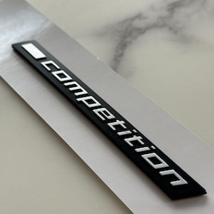 BMW COMPETITION badge 13cm BLACK best quality M2 M3 M4 M5 M6 M8