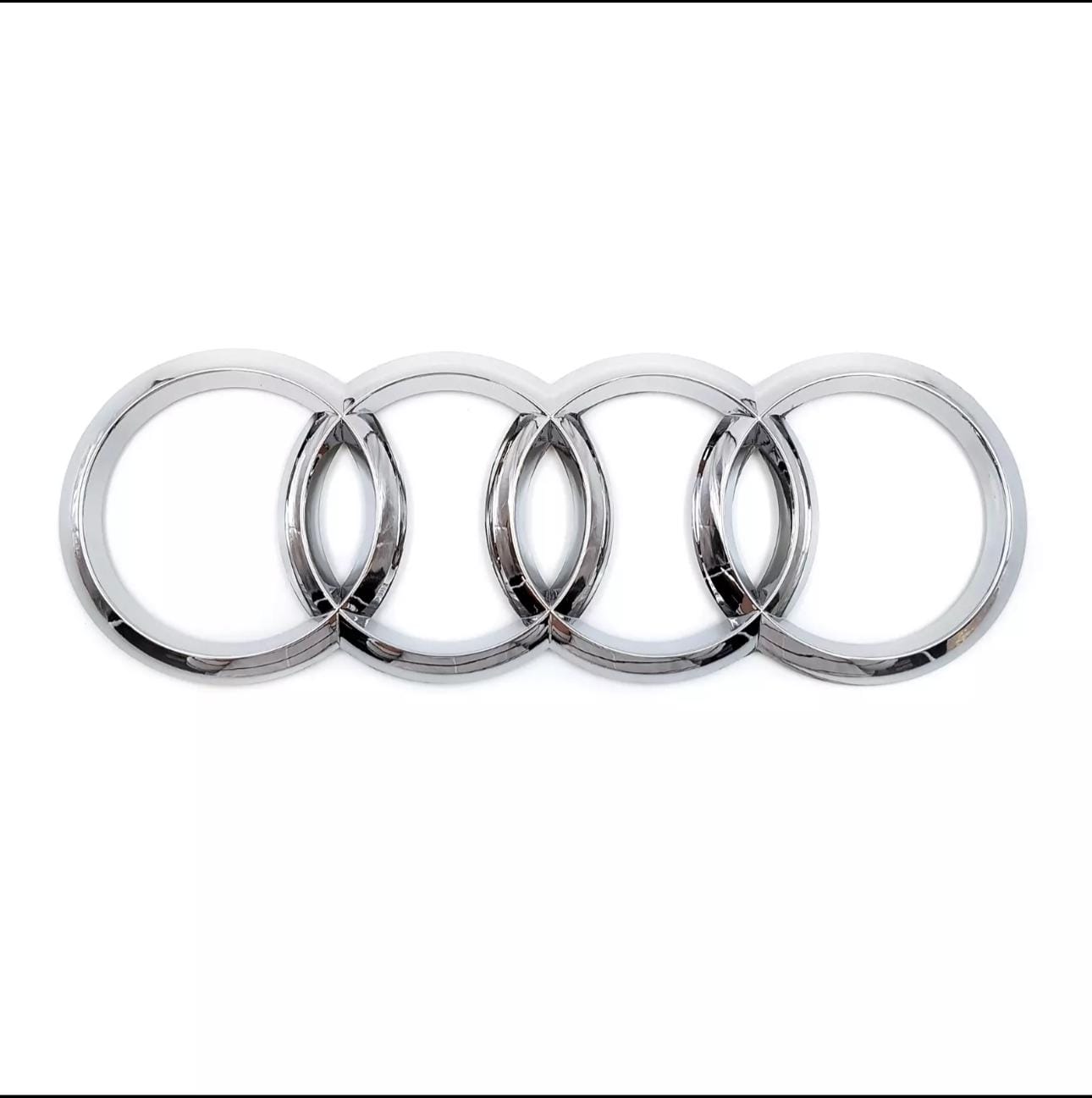 AUDI chrome 192MM Badges Emblem Best Quality Rings Front or rear A1 A2 A3 A4 A5 RS S3 S5 not curved