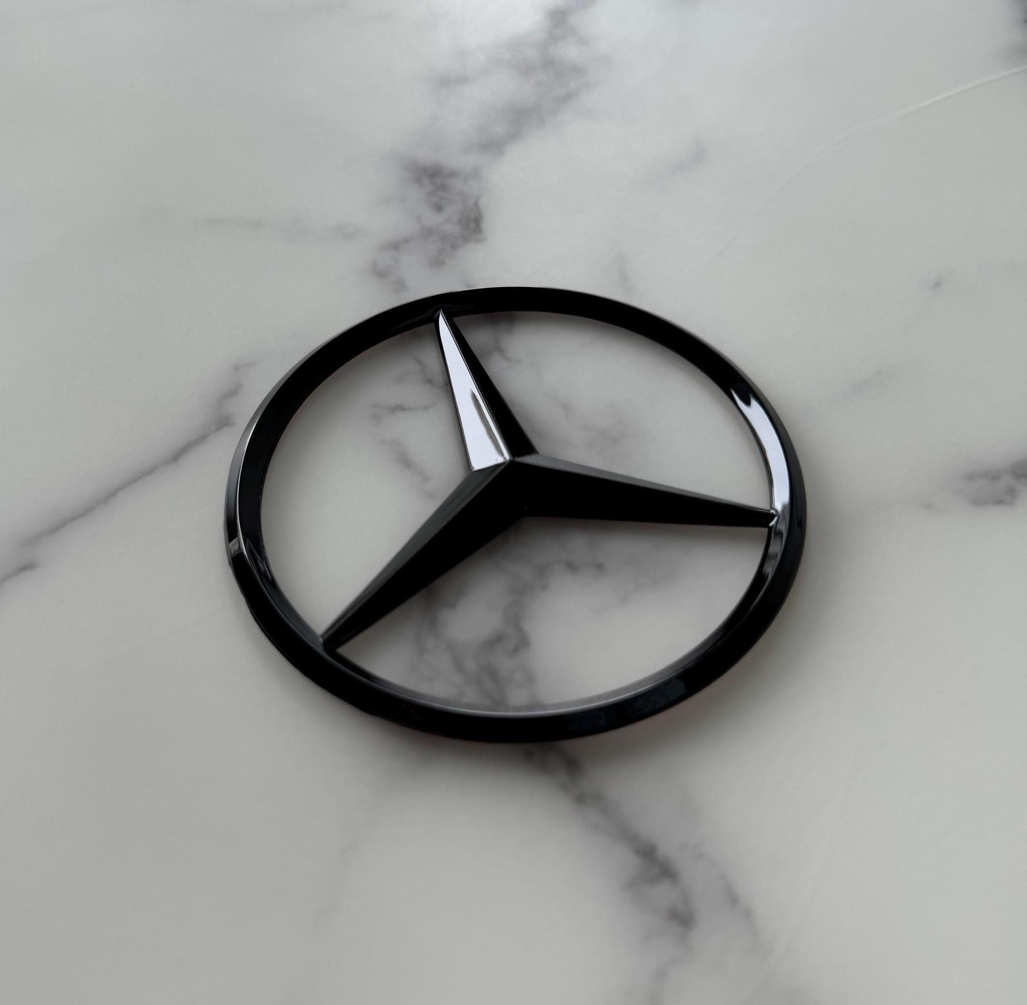 2 BLACK E53 + AMG REPLACEMENT FOR MERCEDES REAR TRUNK EMBLEM BADGE DECAL LID