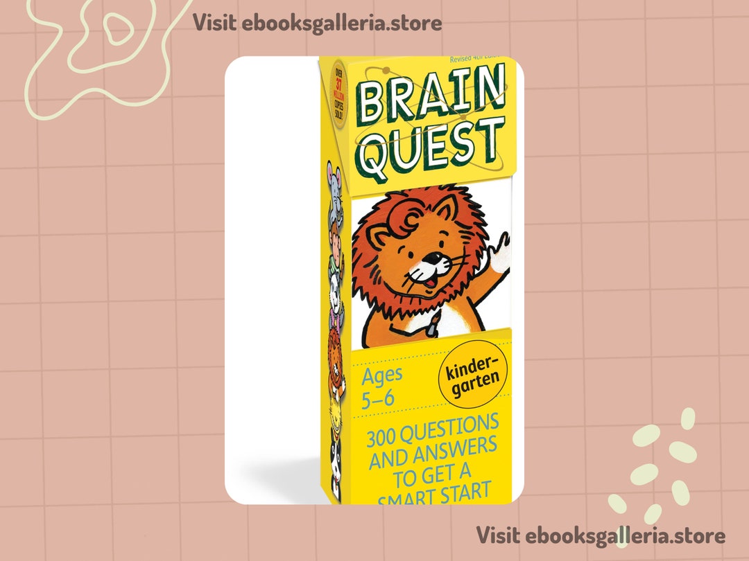 Brain Quest Kindergarten Q&A Cards Revised 4th Edition 300 Etsy