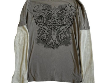 High Quality Affliction-Type T-Shirt Y2K Home Made