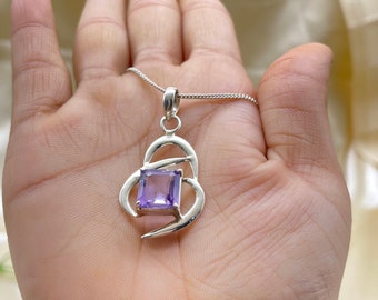 B.Catcher collier blanc en argent, Zircon cubique, aour éternel
