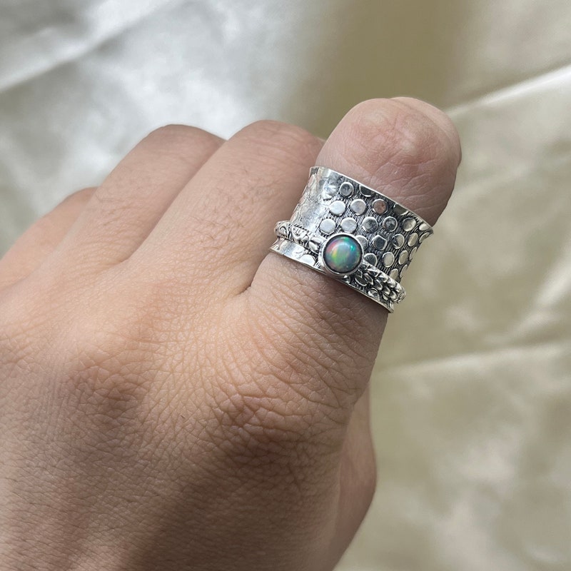 Wholesale Lot Of 100 Mixed Design Spinner Rings – Gemstone, Silver Plated, Handmade Jewelry