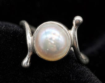 Natural Pearl 925 Sterling Silver Ring