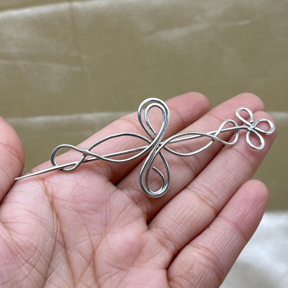Little Celtic Shawl Pin Brooch Handmade 925 Sterling Silver Celtic Scarf Pin Sweater Silver Pin Brooch Silver Hair Clip Pin Brooches Etsy Canada