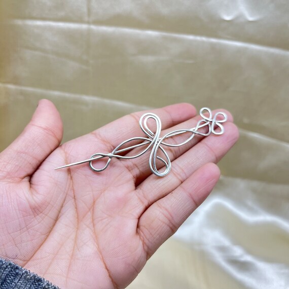 Handmade silver brooches best sale