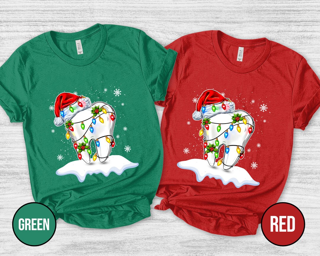 Funny Christmas Teeth Tshirt/dentist Shirt/christmas Gift for Etsy