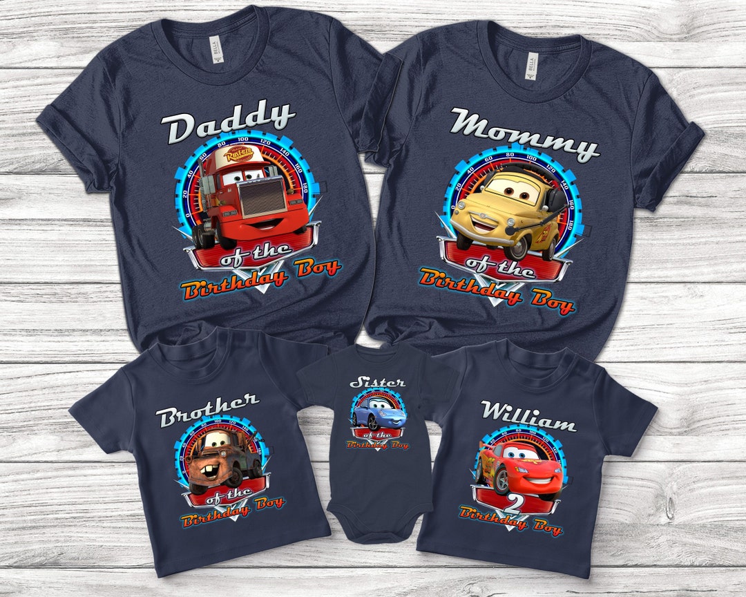 Disney Cars Halloween Costume Shirt/cars Group Shirt/lightning Etsy
