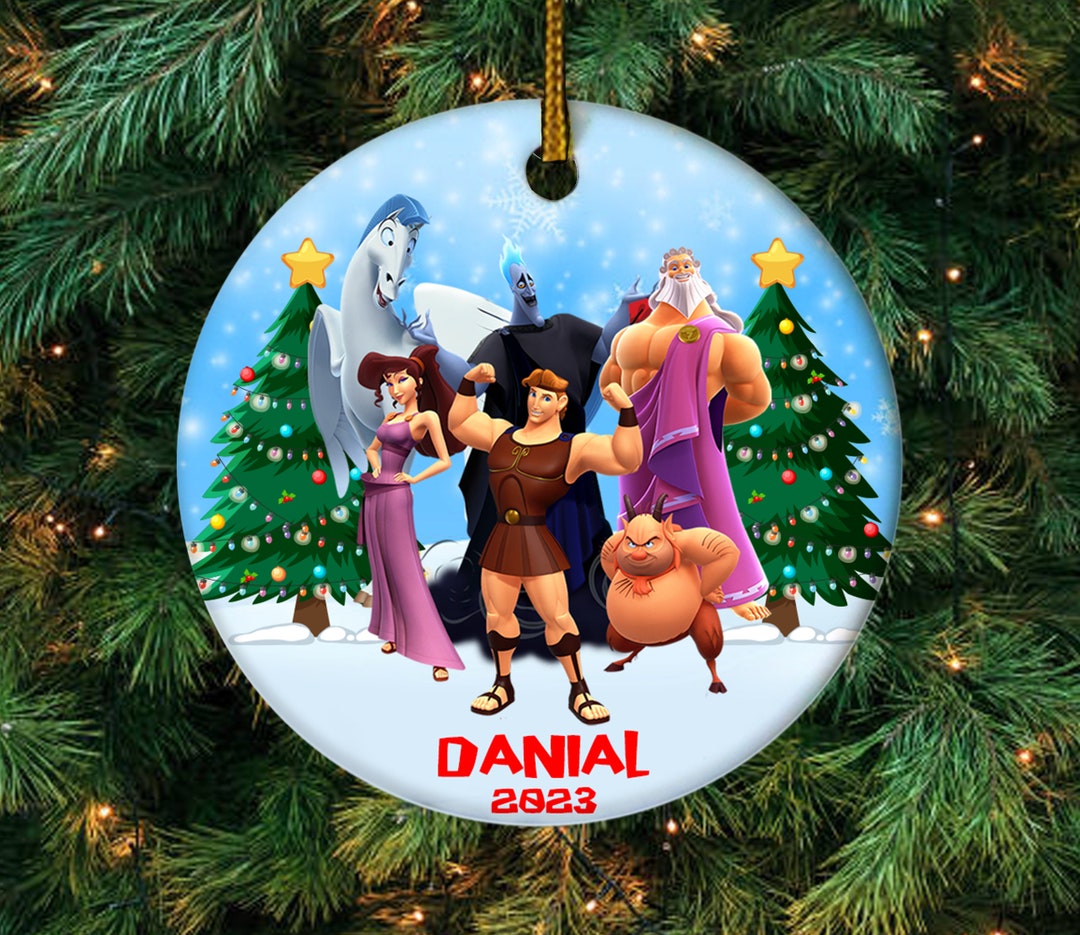 Personalized Hercules Christmas Ornament Meg and Hercules Etsy