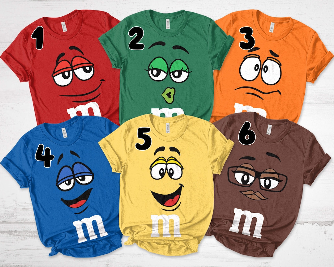 Matching Costume Shirt M and M T Shirt Group Familym&m Etsy Canada