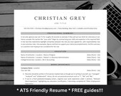 ATS Resume Template | Professional Minimalist CV (Word, Pages, Google Docs)