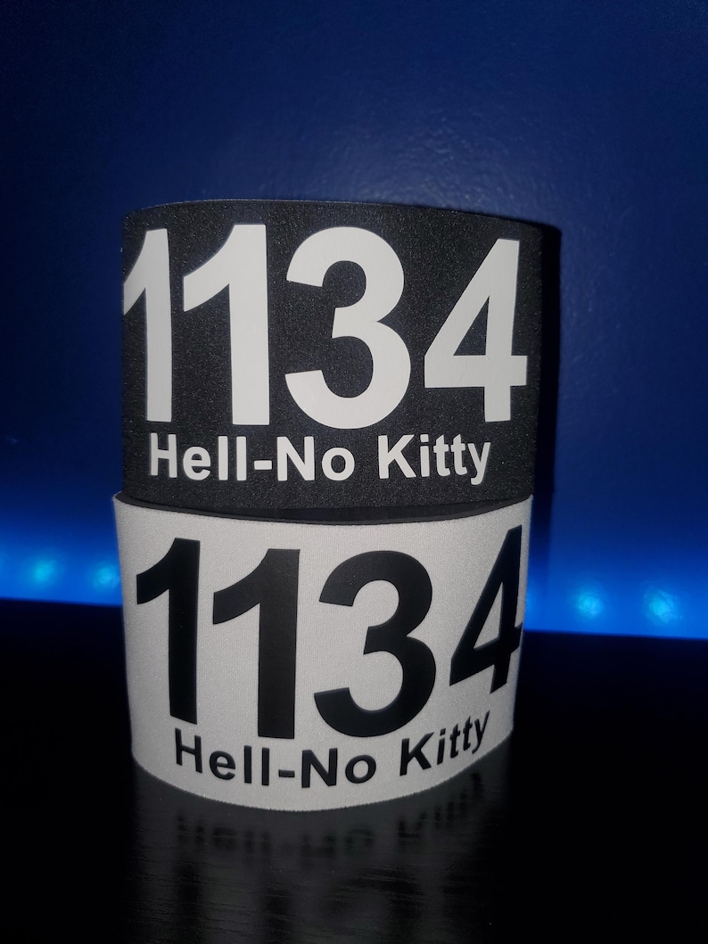 Roller Derby Armbands, Arm Band Pair, Reversible Customized | Personalized Skate Scrimmage Arm Numbers image 3