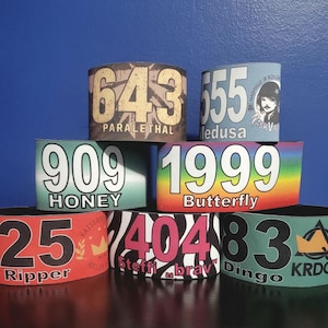 Custom Roller Derby Armbands | Sublimated Skater Numbers, Logos | Pair