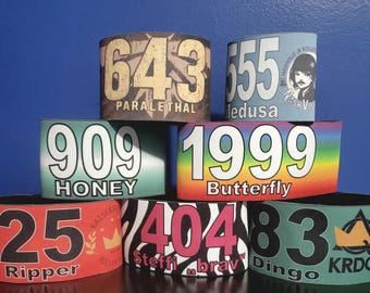 Custom Roller Derby Armbands | Sublimated Skater Numbers, Logos | Pair