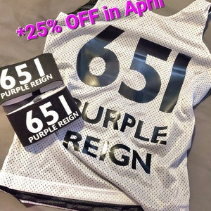 Reversible Roller Derby Jersey Armbands Bundle |  Personalized Custom  Black and White Uniform and/or Arm Band Numbers | Fresh Meat Package
