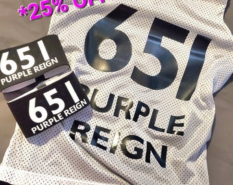 Reversible Roller Derby Jersey Armbands Bundle |  Personalized Custom  Black and White Uniform and/or Arm Band Numbers | Fresh Meat Package