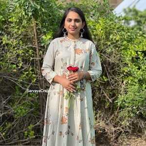 Indian Embroidered Rayon Kurti With Pant And Dupatta for women Gift For Her Ethnic Wear/Traditional Wear Dress 3 Piece Ready made Set